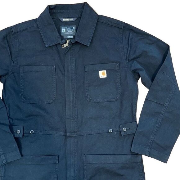 NWT Carhartt women’s Rugged-Flex Relaxed Fit Canvas Coverall sz M 8-10 BN5322-W - Picture 6 of 7